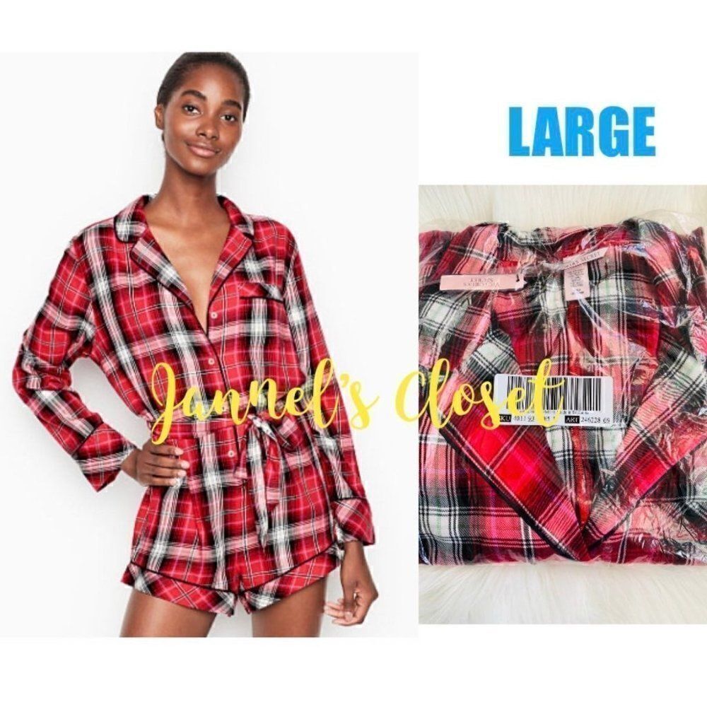 Victoria’s Secret Pink Flannel Romper.